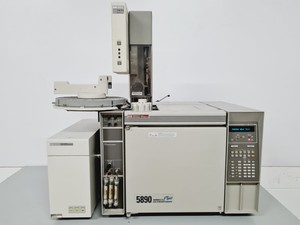 Thumbnail image of Hewlett Packard 5890 Series II Plus Gas Chromatograph w/ HP 5972 Series MSD Lab