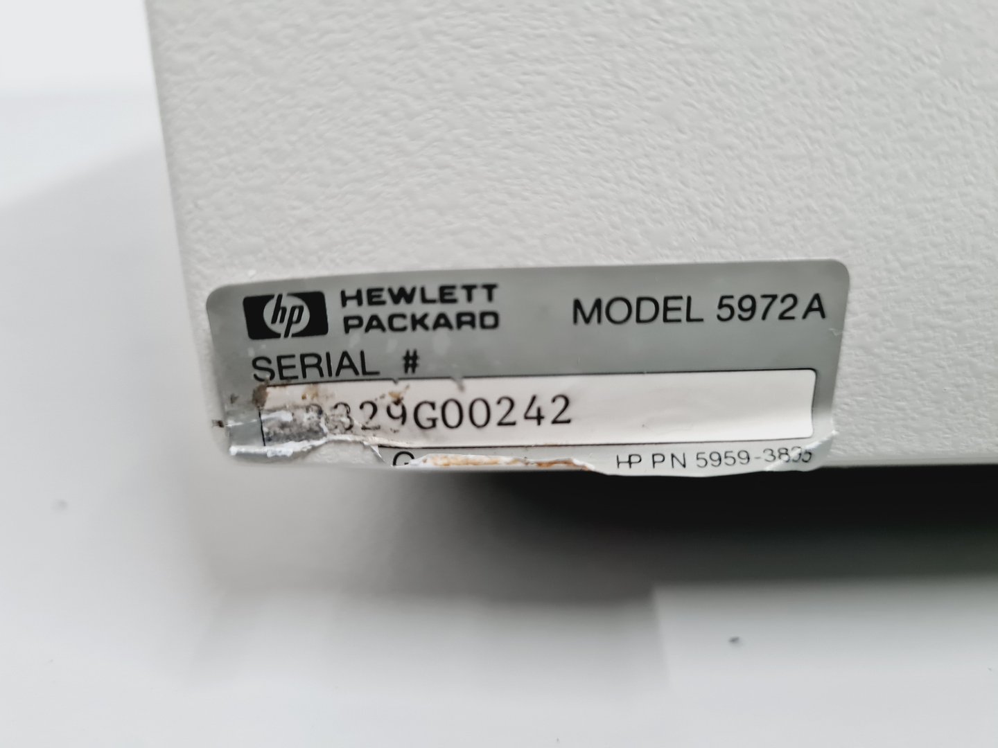 Image of Hewlett Packard 5890 Series II Plus Gas Chromatograph w/ HP 5972 Series MSD Lab
