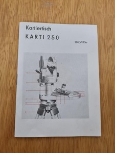 Thumbnail image of C. Zeiss Jena Karti 250 Theodolite, Tachometer  Plotting Table Lab