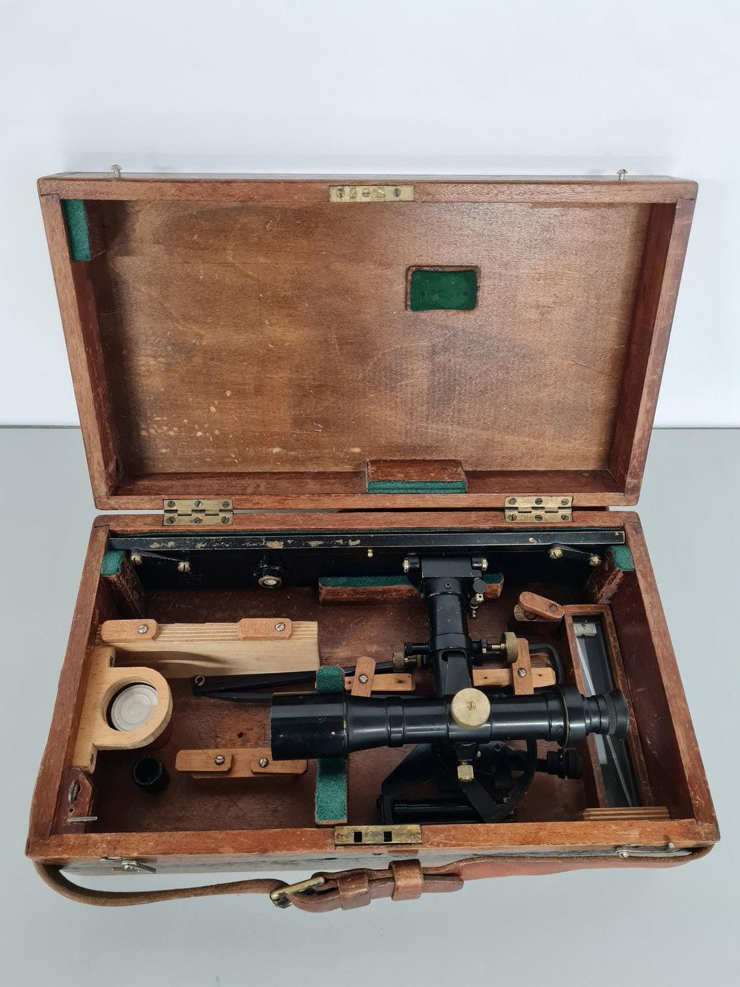 Image of Vintage Hall & Bros Telescopic Alidade Instrument Level 1941