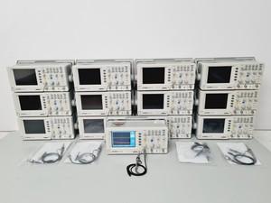 Thumbnail image of 13 x GW INSTEK GDS-1022 Digital Storage Oscilloscope with Probes Job-Lot Lab Lab