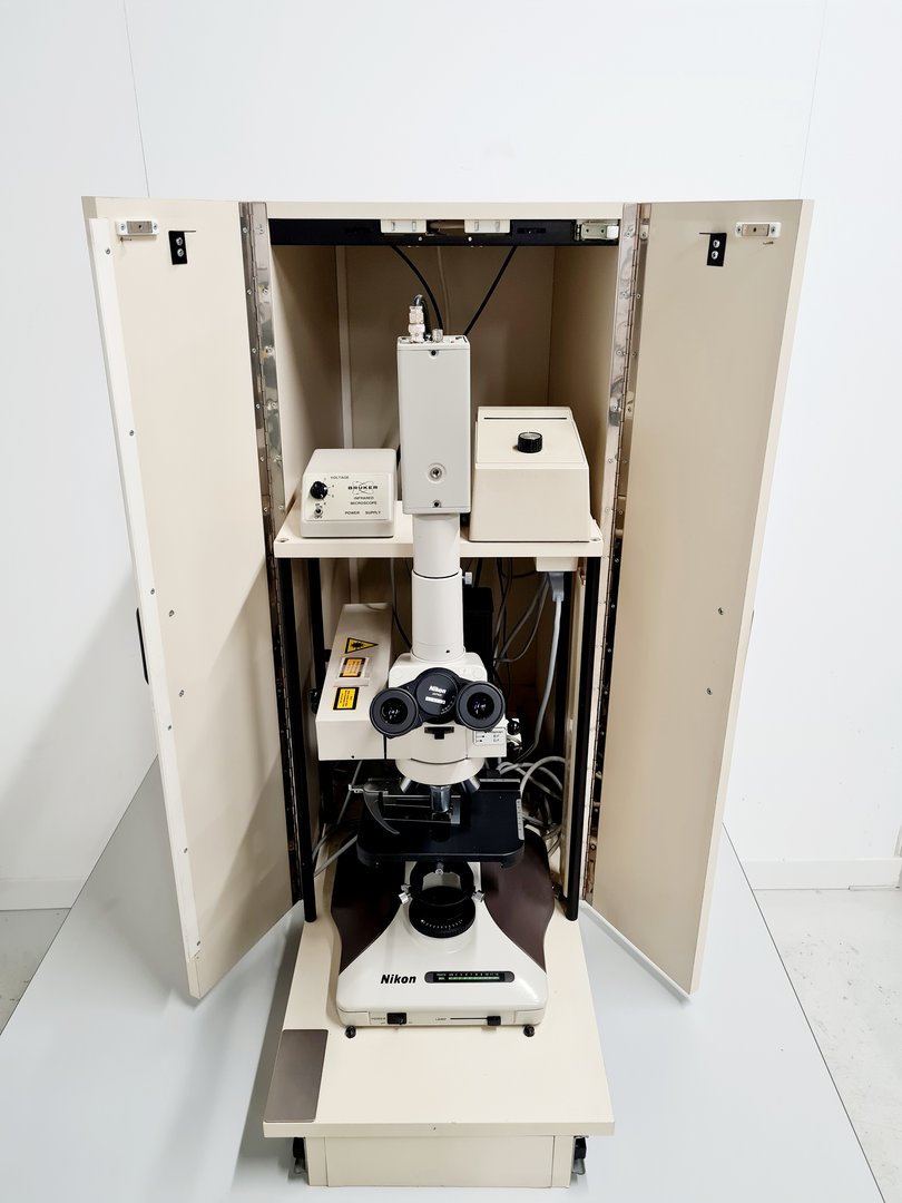 Image of Nikon OPTIPHOT-2 Microscope System with Sony CCD-IRIS Camera & Cabinet Lab