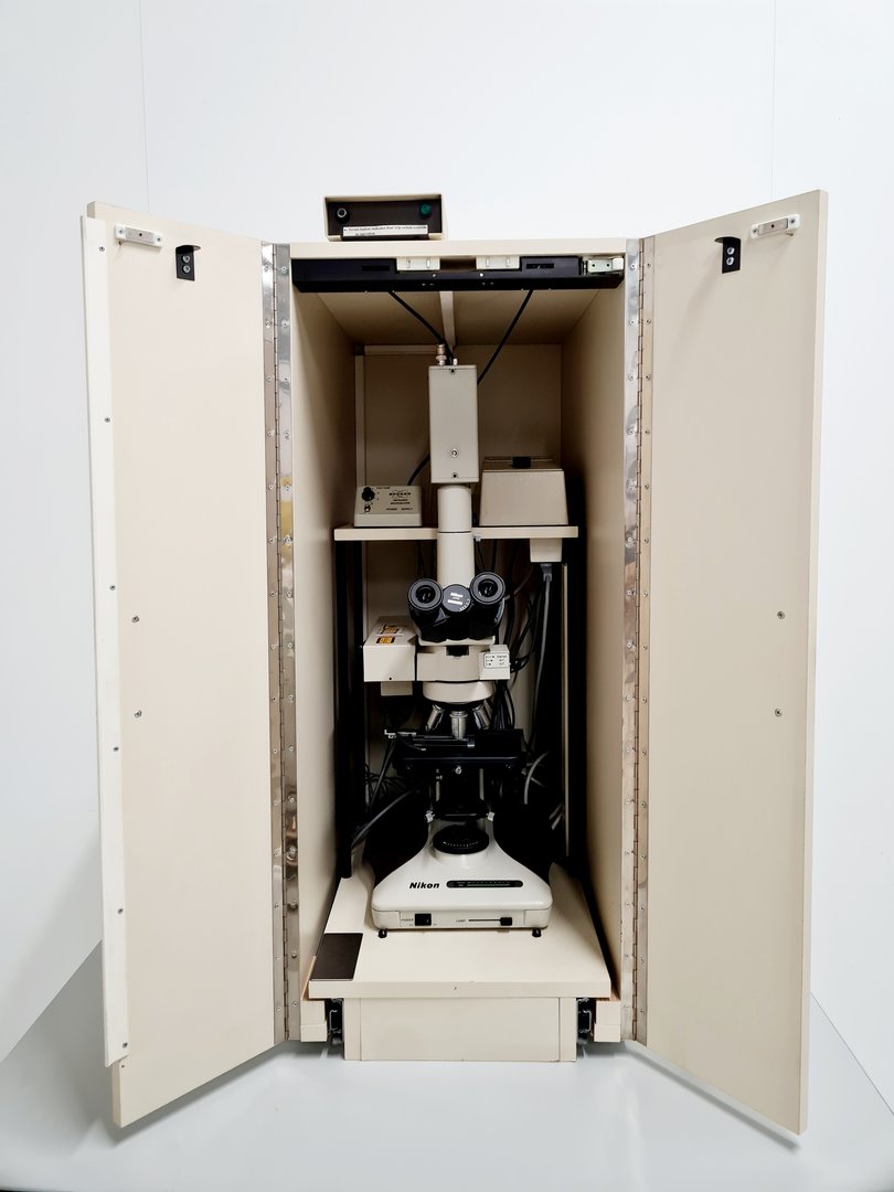 Image of Nikon OPTIPHOT-2 Microscope System with Sony CCD-IRIS Camera & Cabinet Lab