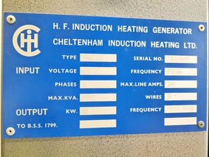 Thumbnail image of Mackey Bowley Diffusion Bonder, Cheltenham Induction Heating & Edwards E2M80 