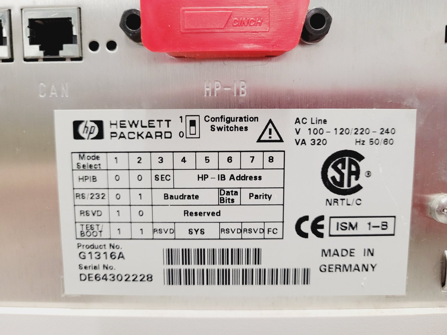 Image of Hewlett Packard 1100 Series HPLC System G1311A G1313A G1316A G1314A G1322A Lab