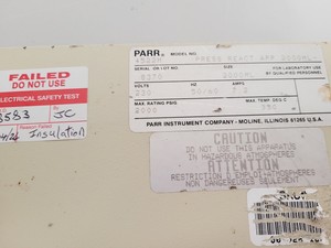 Thumbnail image of Parr Pressure Reactor Parts Heating Stirring Cooling Accessories Lab Faulty