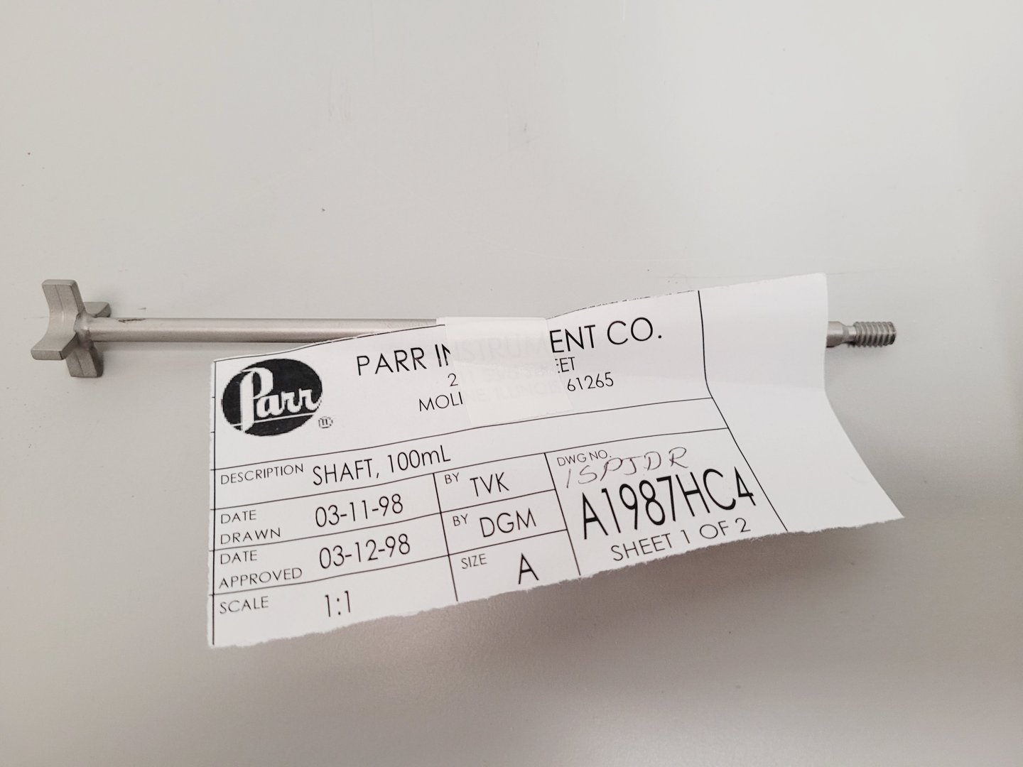 Image of Parr Pressure Reactor Parts Heating Stirring Cooling Accessories Lab Faulty