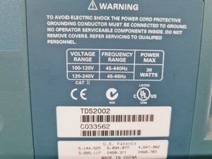 Thumbnail image of Tektronix TDS2002 Two Channel Digital Storage Oscilloscope  with Probes Lab 