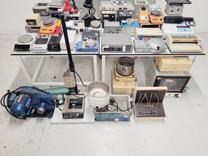 Thumbnail image of Job Lot of Small Bechtop Laboratory Equipment - Scales, Shakers, Stirrers Lab