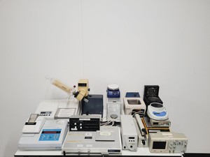 Thumbnail image of Job Lot of Small Bechtop Laboratory Equipment - Scales, Shakers, Stirrers Lab