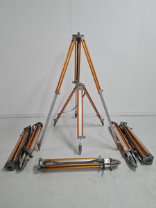 Thumbnail image of Job Lot of Surveying Equipment inc Vintage Wooden Tripods Lab