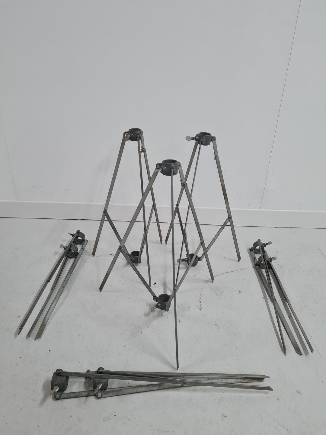 Image of Job Lot of Surveying Equipment inc Vintage Wooden Tripods Lab