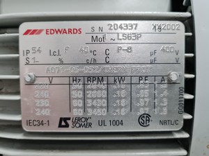 Thumbnail image of Edwards 1.5 Rotary Vane Vacuum Pump 230v Lab