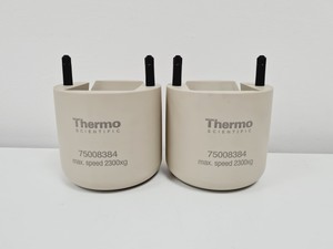 Thumbnail image of Lot of Thermo Scientific Rotor Bucket Adapters & Lids TX-750  T-25 T-75 Lab