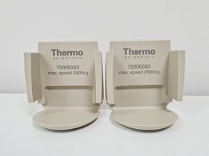 Thumbnail image of Lot of Thermo Scientific Rotor Bucket Adapters & Lids TX-750  T-25 T-75 Lab