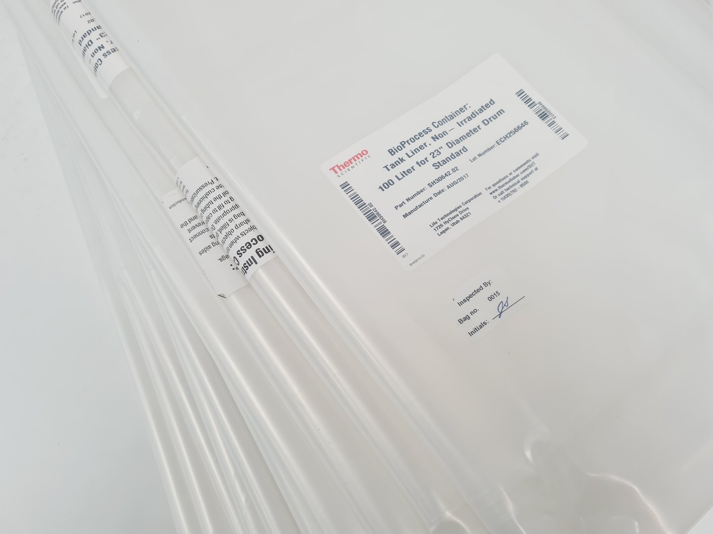 Image of 19 x Thermo Scientific BioProcess Container Tank Liners Non Irradiated 100L