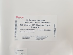 Thumbnail image of 19 x Thermo Scientific BioProcess Container Tank Liners Non Irradiated 100L