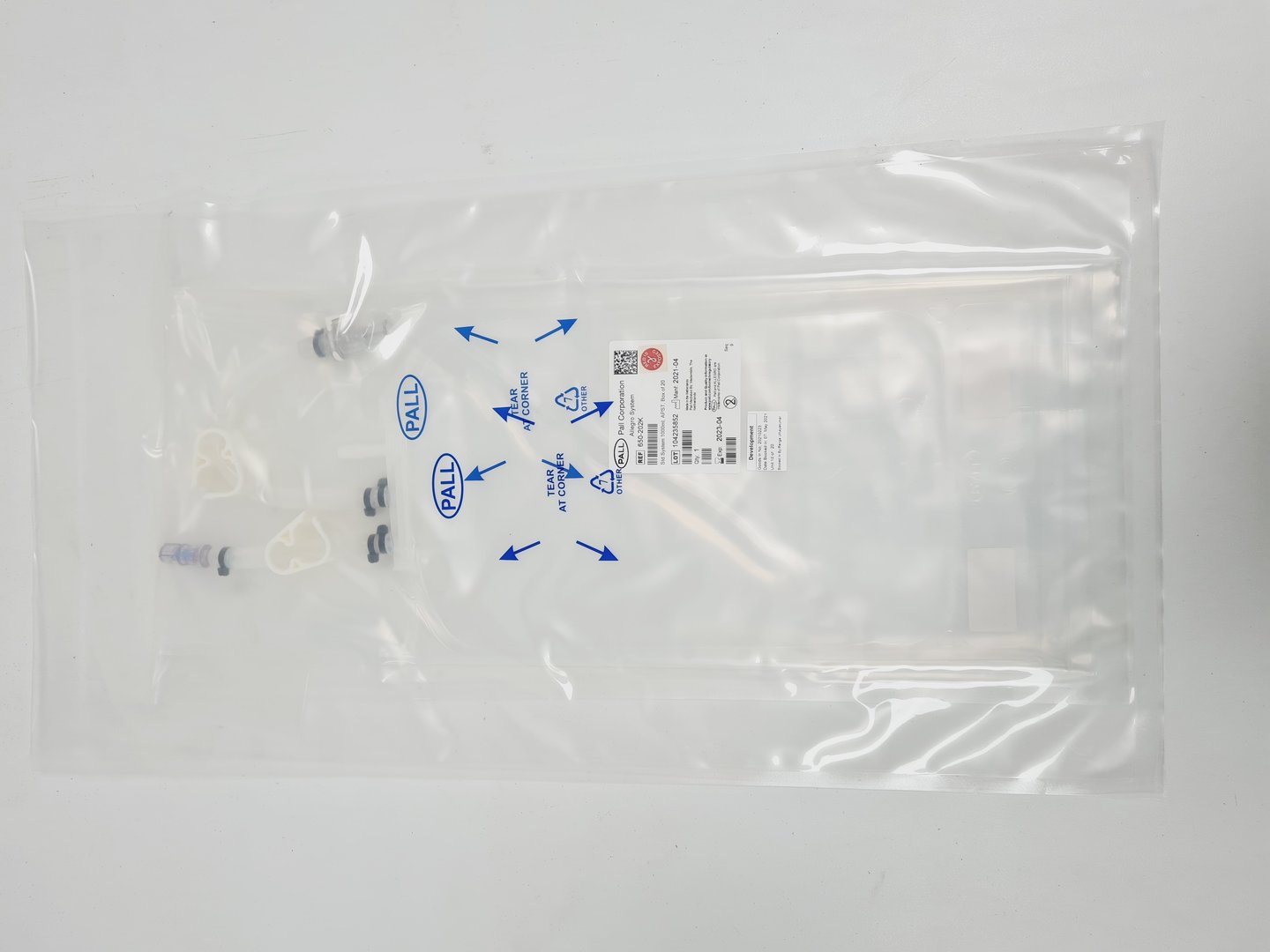 Image of 63 x Various Sized Pall Allegro 2D Biocontainer Systems Advantaflex Tubing