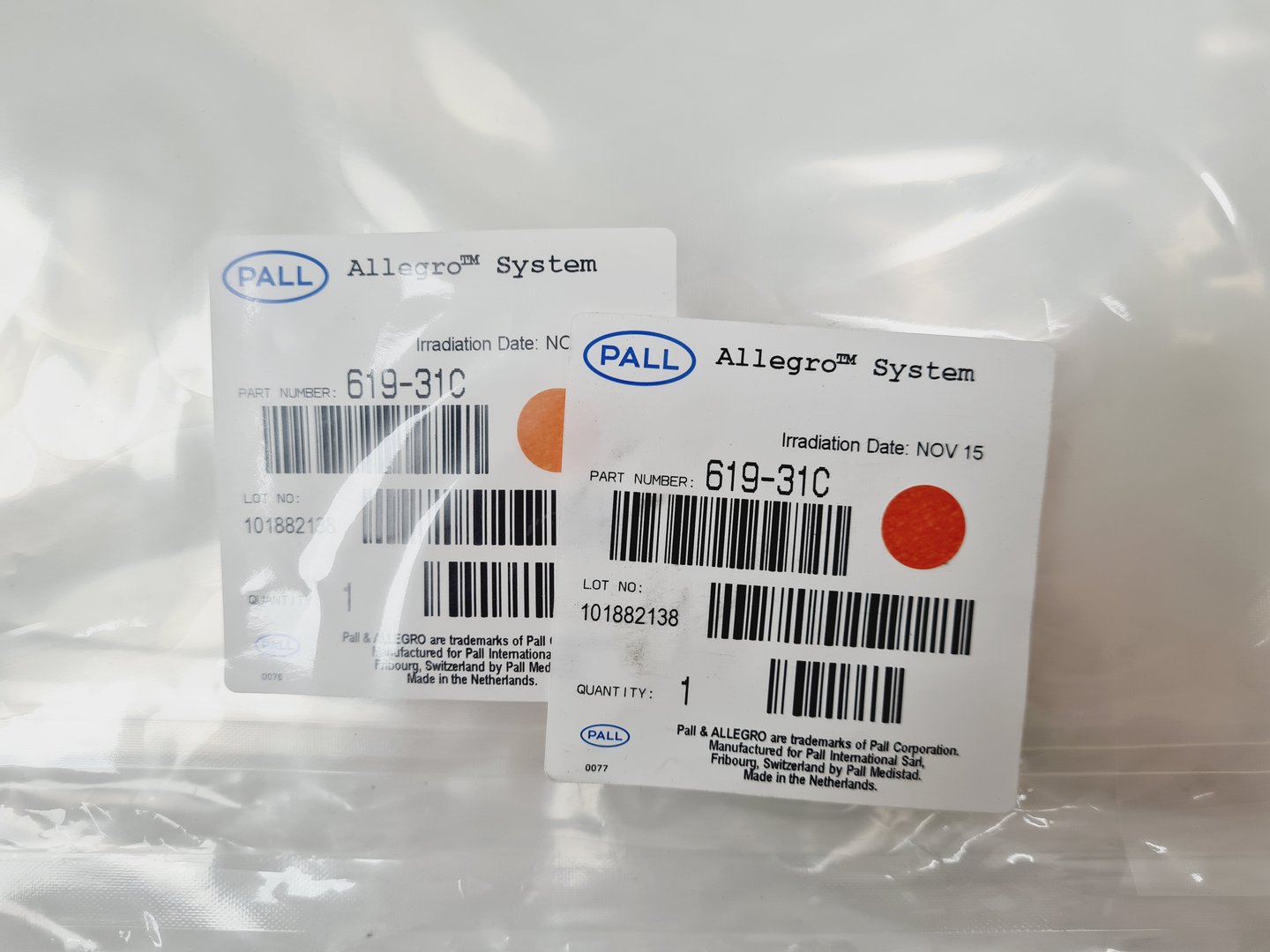 Image of 63 x Various Sized Pall Allegro 2D Biocontainer Systems Advantaflex Tubing