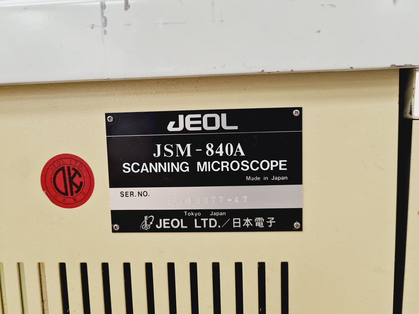 Image of JEOL JSM 840A  SEM Scanning Electron Microscope System (No Control Panel)