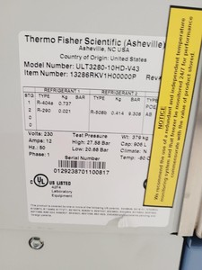 Thumbnail image of Thermo Scientific Revco Ultima Plus ULT Freezer Model ULT3280-10HD-V43 Lab