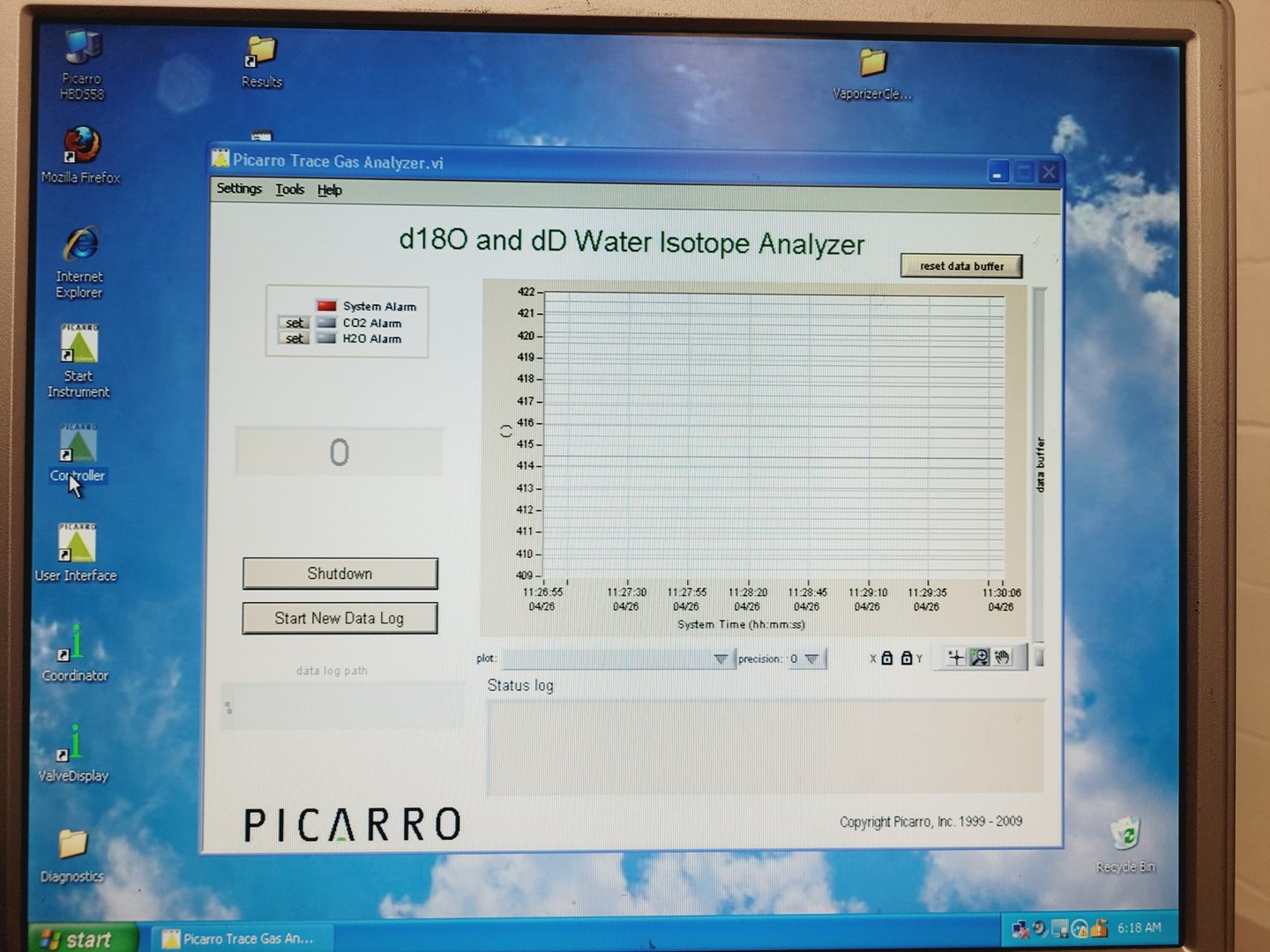 Image of Picarro Cavity Ringdown Spectrometer L1102-i Isotopic H2O System