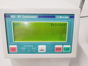 Thumbnail image of Metrohm 831 KF Coulometer System with Keypad, Magnetic Stirrer and Accessories