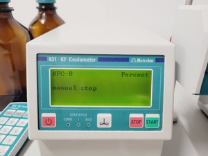 Thumbnail image of Metrohm 831 KF Coulometer System with Keypad, Magnetic Stirrer and Accessories