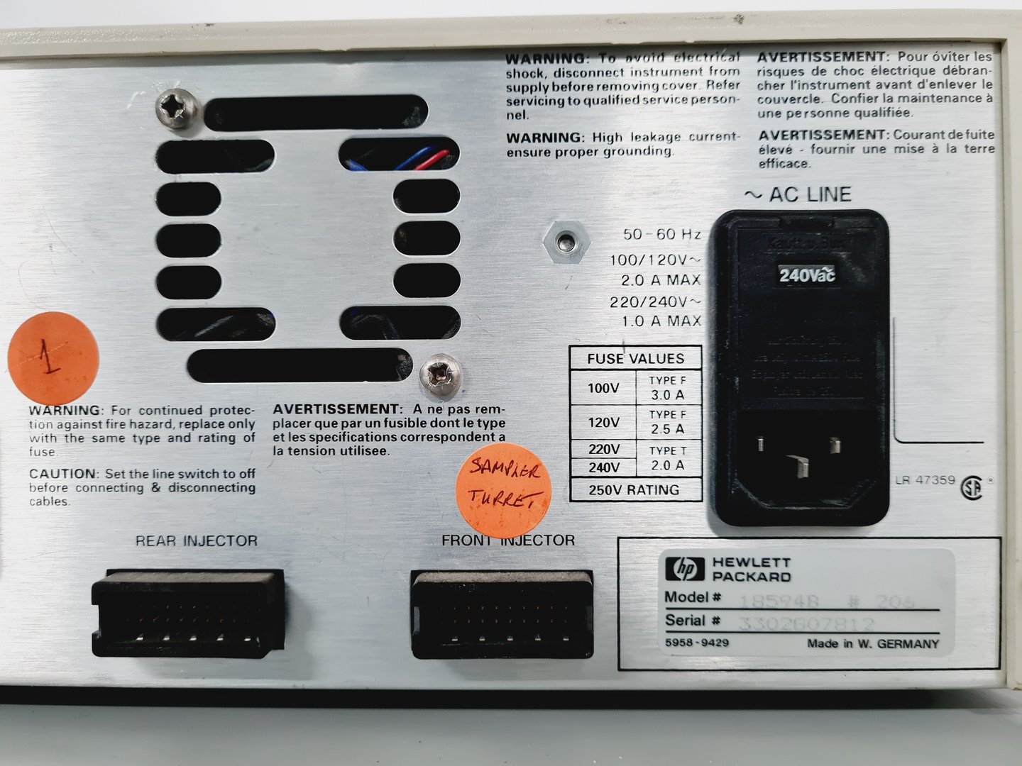 Image of Hewlett Packard 5890 Series II Gas Chromatograph GC System Lab