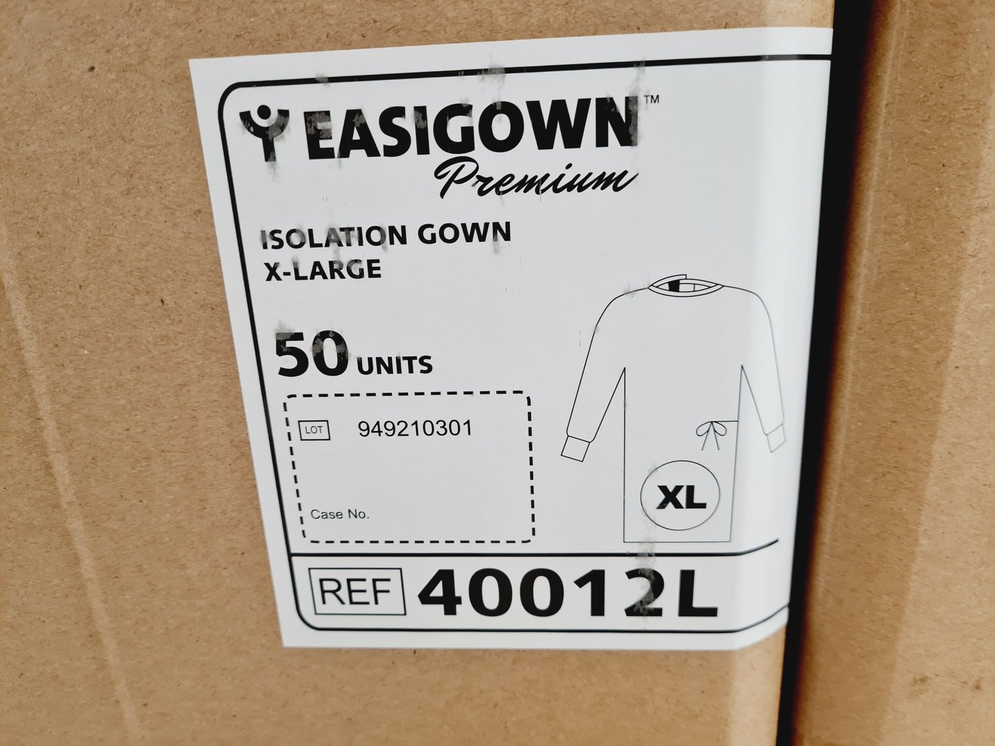 Image of EASIGOWN Isolation Gown XL 900 Unit Bundle (18 Boxes)