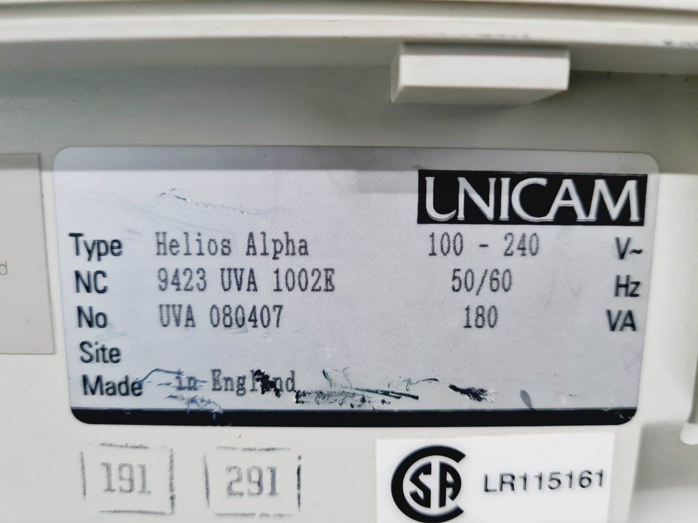 Image of Unicam Helios Alpha Spectrophotometer Lab