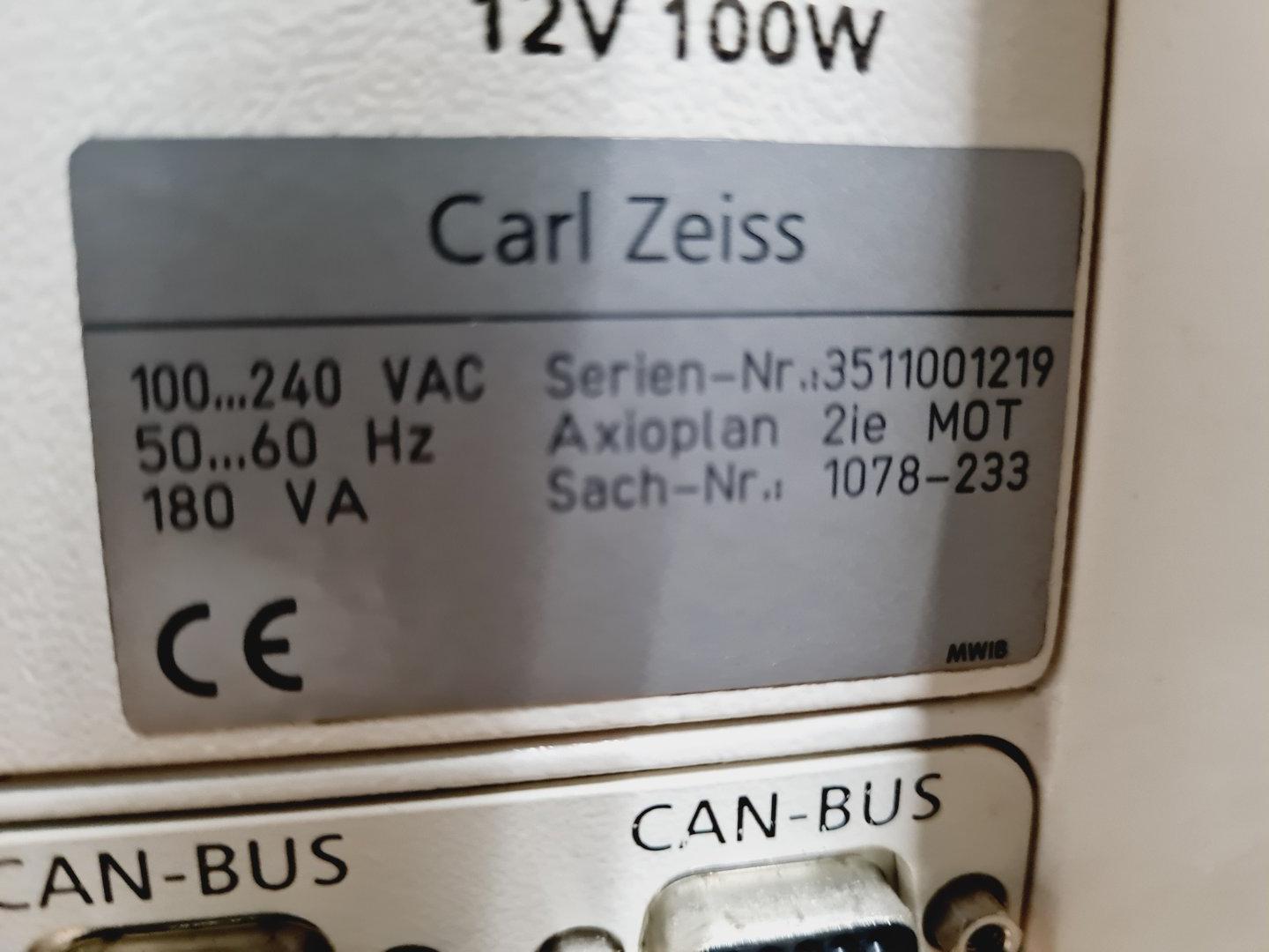 Image of Zeiss Axioplan 2 Upright Fluorescence Microscope with Motorised XY Stage