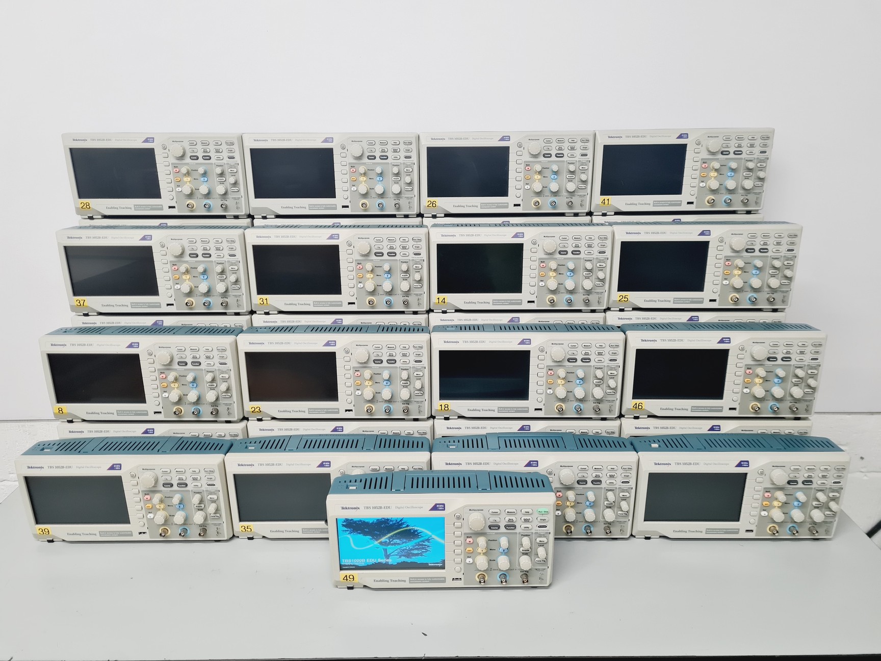 Image of  41 x Tektronix TBS 1052B-EDU Digital Oscilloscope Job-Lot Lab