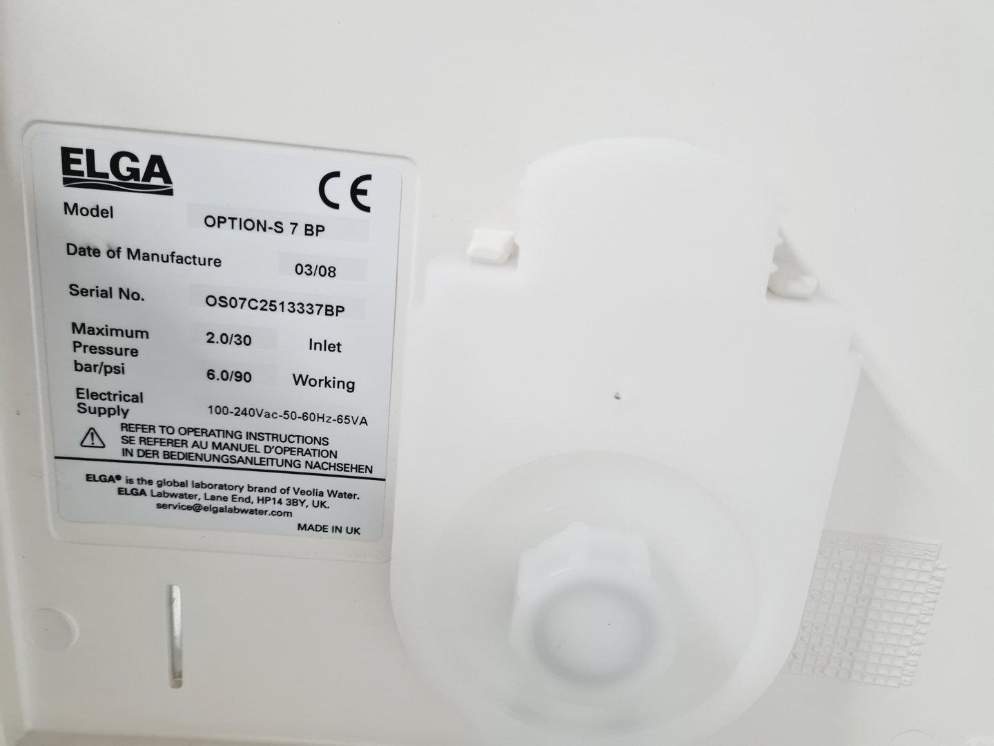 Image of ELGA Purelab LA620 DV 35 Water Purification Unit Lab