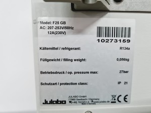 Thumbnail image of Julabo ED with Julabo F25 GB Refrigerated Circulator Water Bath Lab