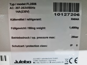 Thumbnail image of Julabo FL2506 Air Cooled Recirculating Chiller Lab