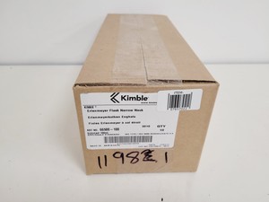 Thumbnail image of Job Lot of 28 Boxes of 10 Erlenmeyer Kimax ISO (Narrow Neck) Flasks, 100 ml Lab