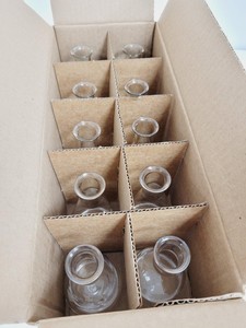 Thumbnail image of Job Lot of 28 Boxes of 10 Erlenmeyer Kimax ISO (Narrow Neck) Flasks, 100 ml Lab