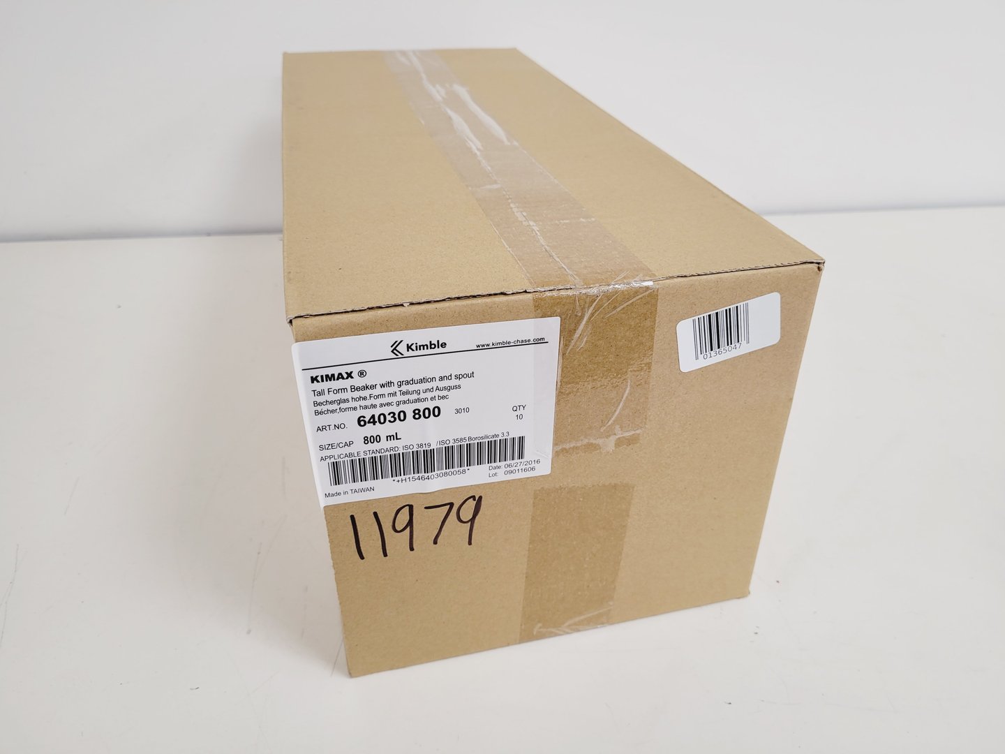 Image of Job Lot of 41 Boxes of 10 Beakers Kimax ISO (Tall Form), 800 ml Lab