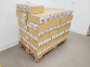Thumbnail image of Job Lot of 164 Boxes of 10 Media Bottles Kimax ISO, GL45, 100 ml, Blue PP Cap 
