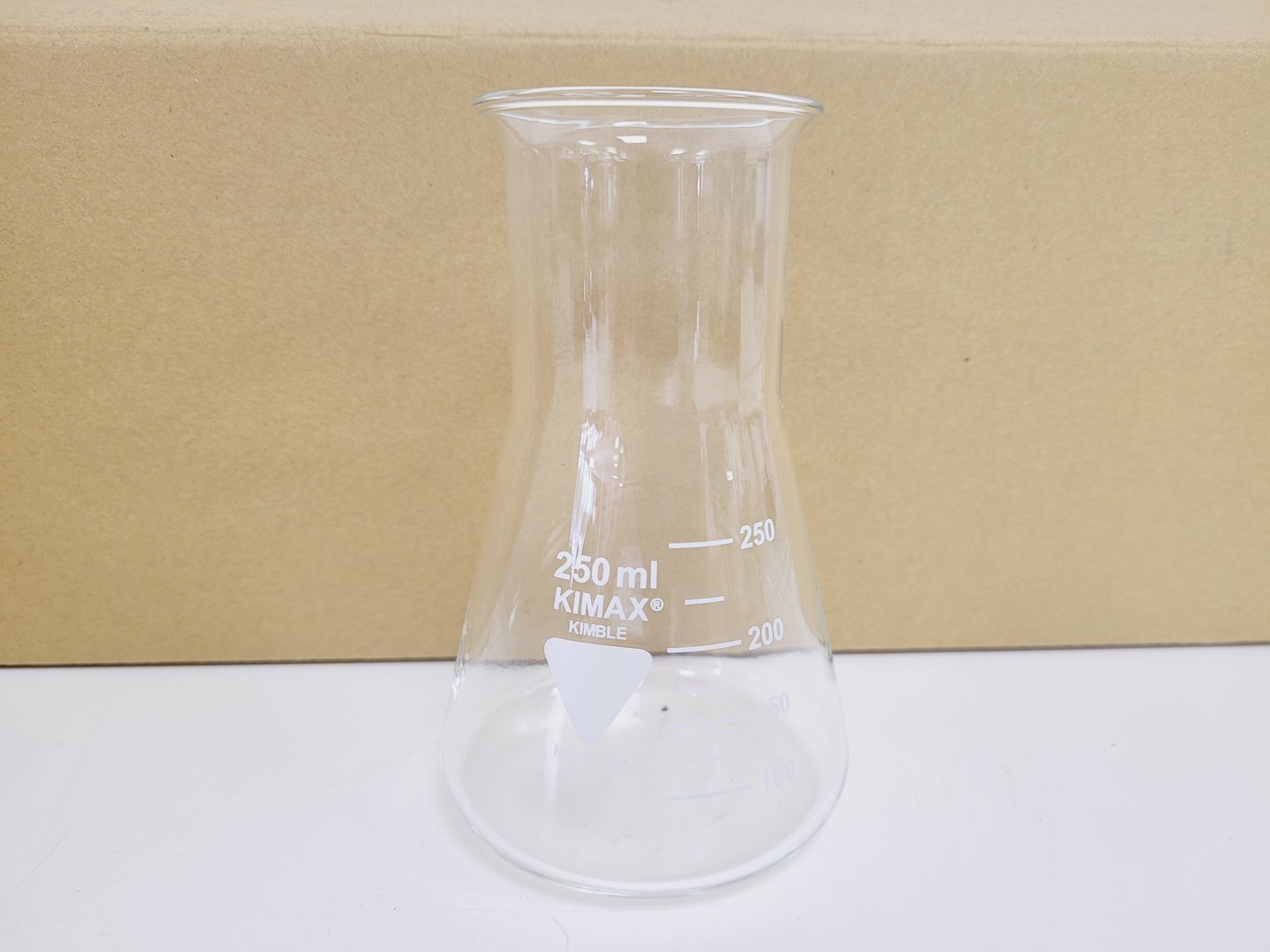 Image of Job Lot of 7 Boxes of Erlenmeyer Kimax ISO (Wide Neck), 250 ml 