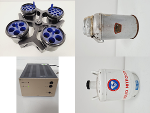 Thumbnail image of Lot of Mixed Benchtop Laboratory Equipment - LKB, Perkin Elmer, Leitz Lab