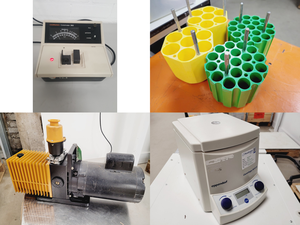 Thumbnail image of Lot of Mixed Benchtop Laboratory Equipment - LKB, Perkin Elmer, Leitz Lab