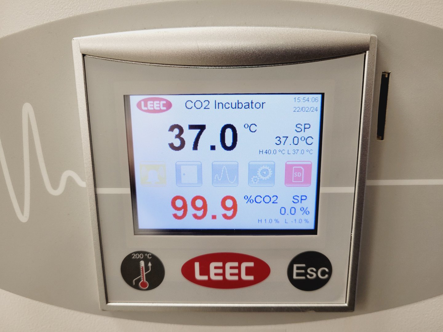 Image of LEEC Touch 50 Culture Safe CO2 Incubator Lab Spares/Repairs