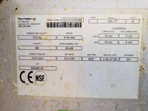 Thumbnail image of Pitco 35C+ 16 Ltr Tube Fired Gas Commercial Deep Fat Fryer