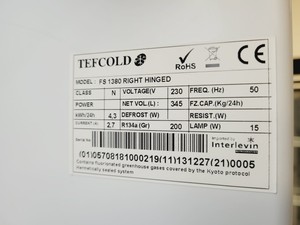 Thumbnail image of Tefcold FS 1380 Model Bottle Cooler Lab Refrigerator