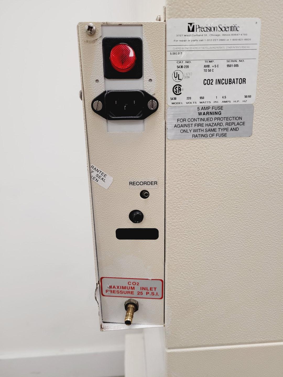 Image of NAPCO Model 5430 CO2 Incubator Double Stack Lab