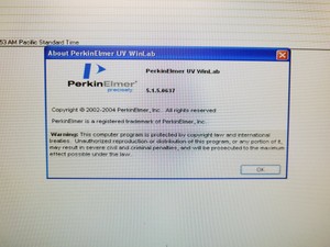 Thumbnail image of Perkin Elmer Lambda 950 UV/VIS Spectrophotometer System w/ PC & UV WinLab 