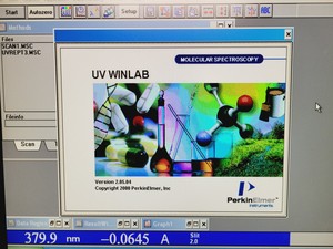 Thumbnail image of Perkin Elmer Lambda 35 UV/VIS Spectrophotometer System w/ PC & Software