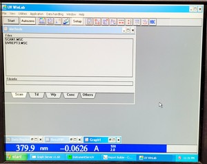 Thumbnail image of Perkin Elmer Lambda 35 UV/VIS Spectrophotometer System w/ PC & Software